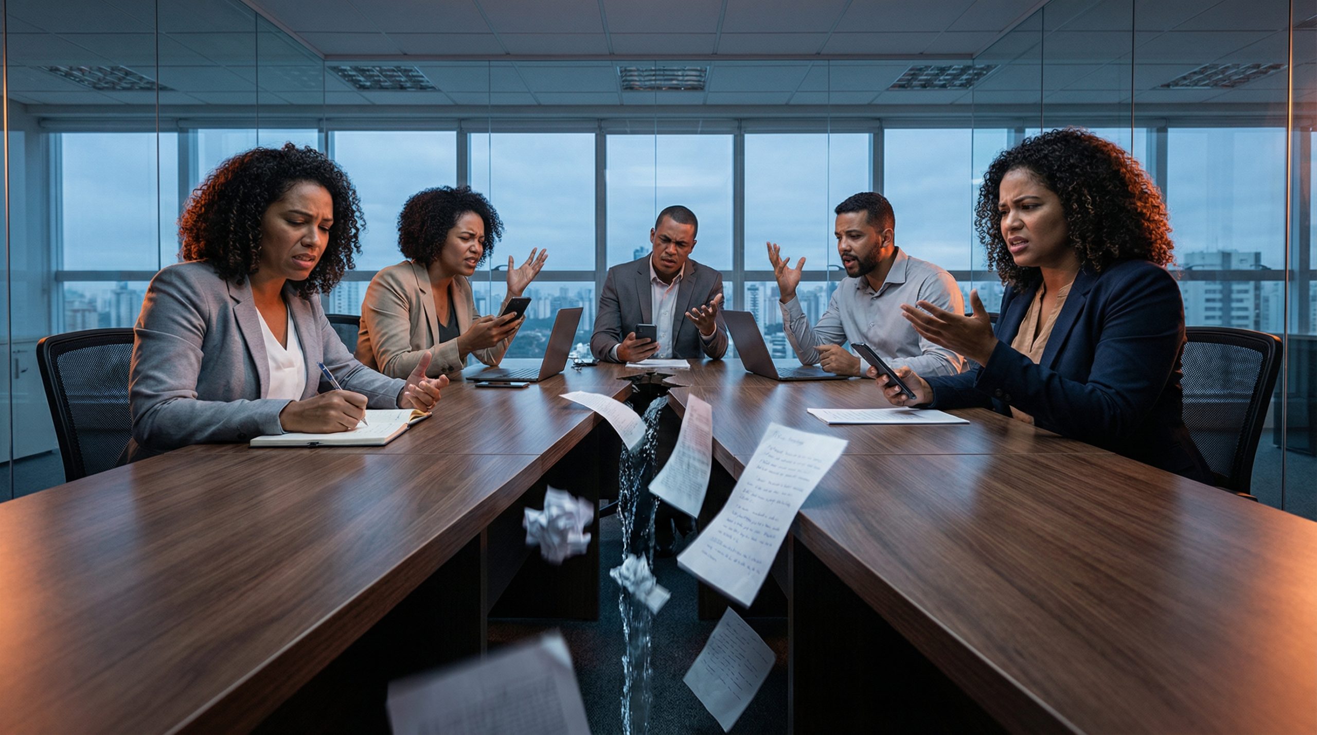 Fugas de conflito minam Reuniões e Comunicação claras?