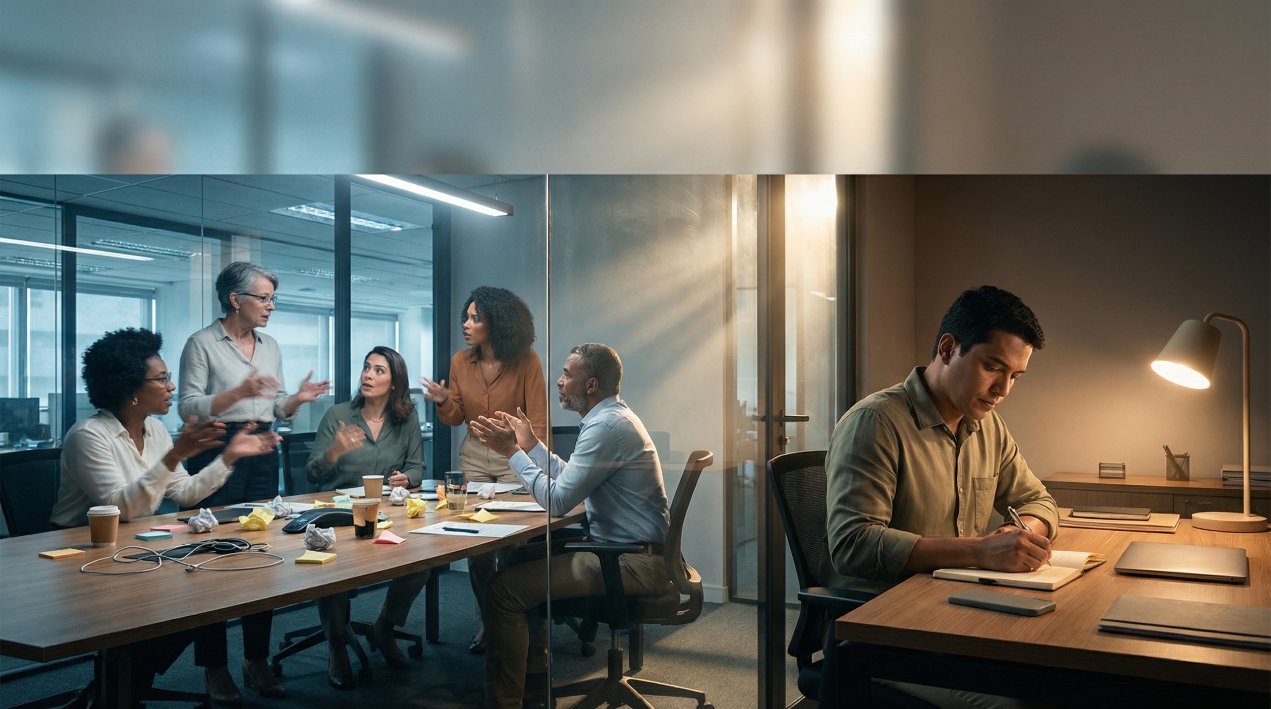 Escrita supera fala nas Reuniões e Comunicação (objetivas)