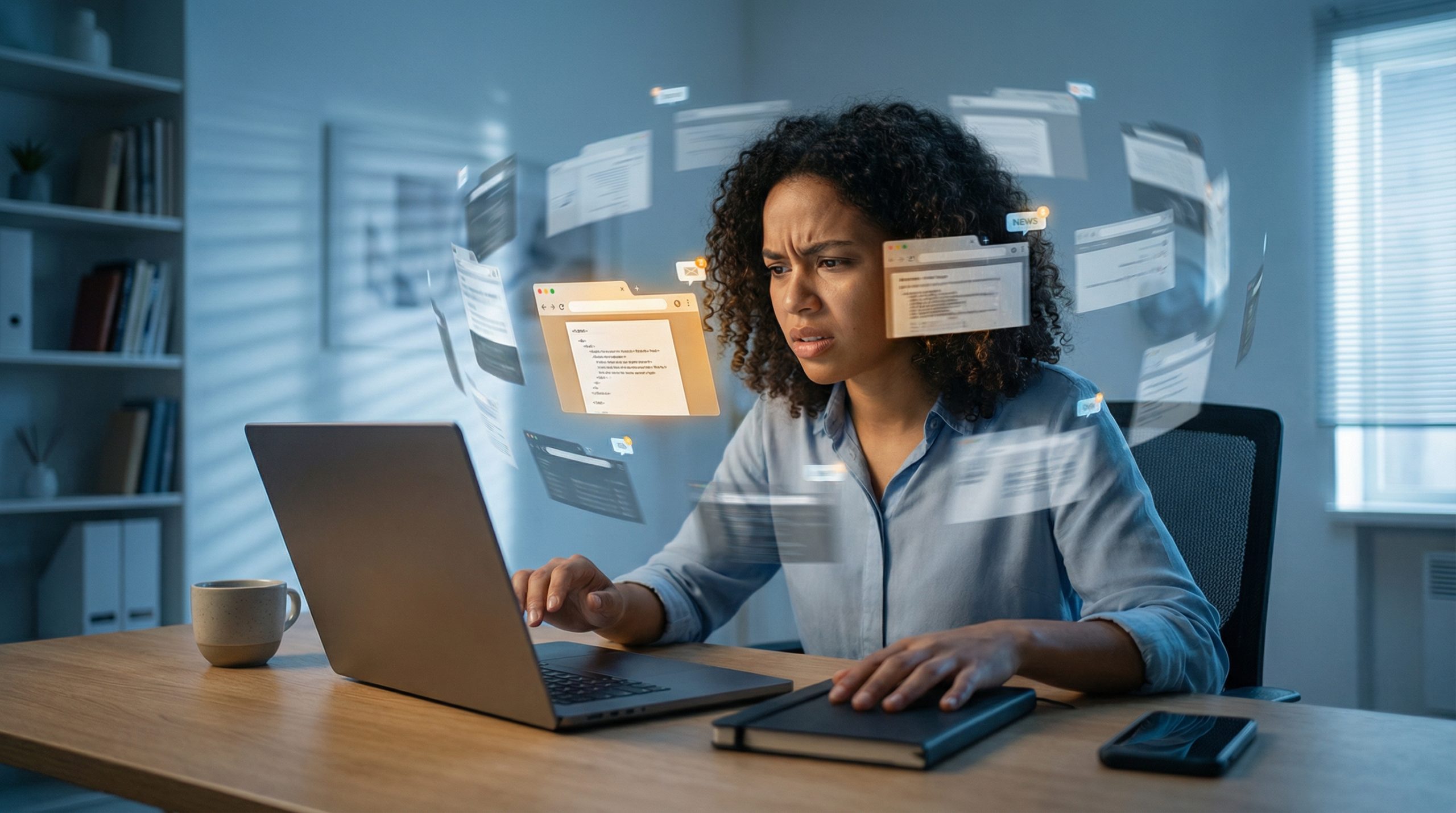 Excesso de abas no navegador fragmenta o Foco no Dia