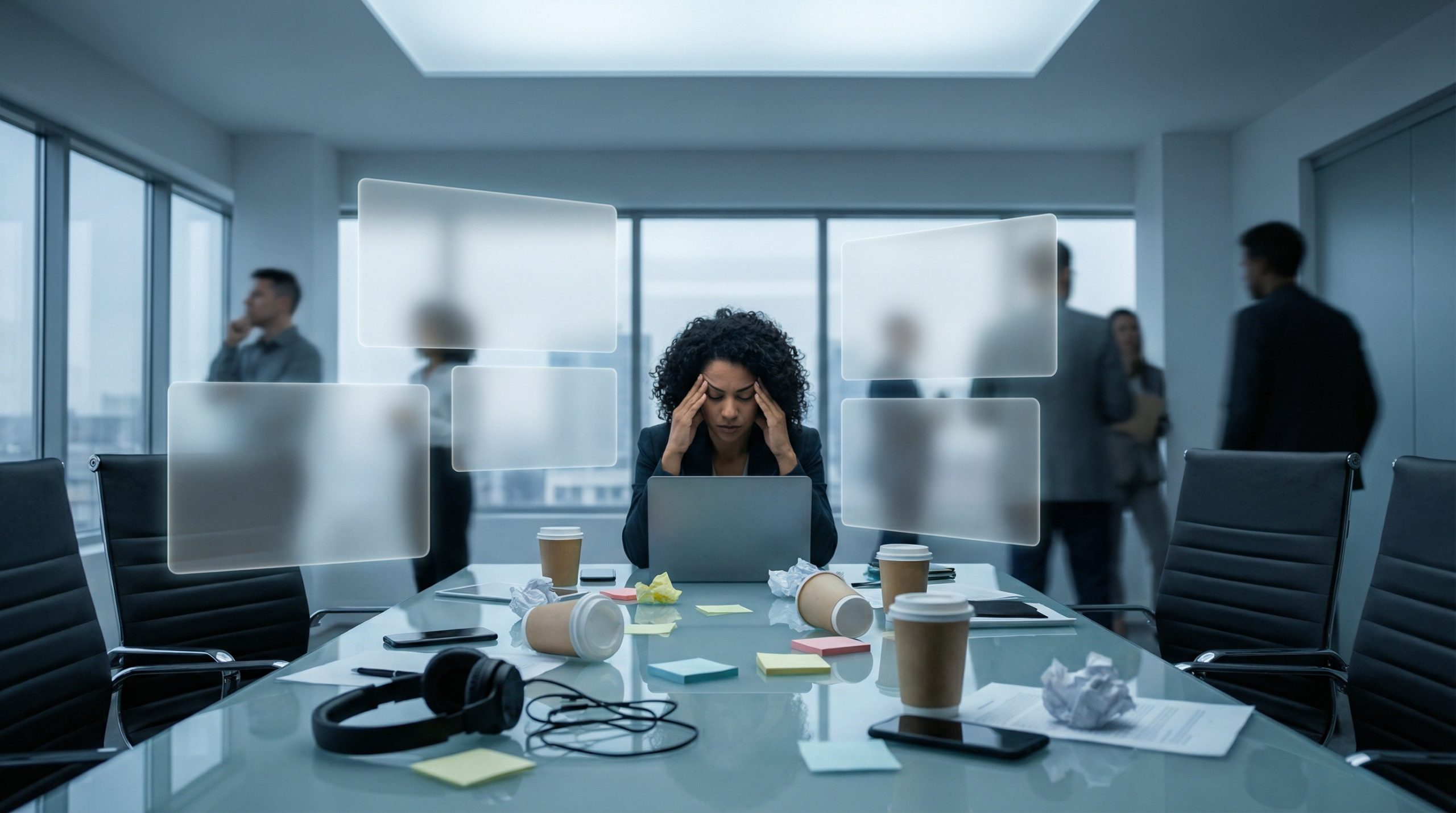 Sem registro — o colapso de Reuniões e Comunicação